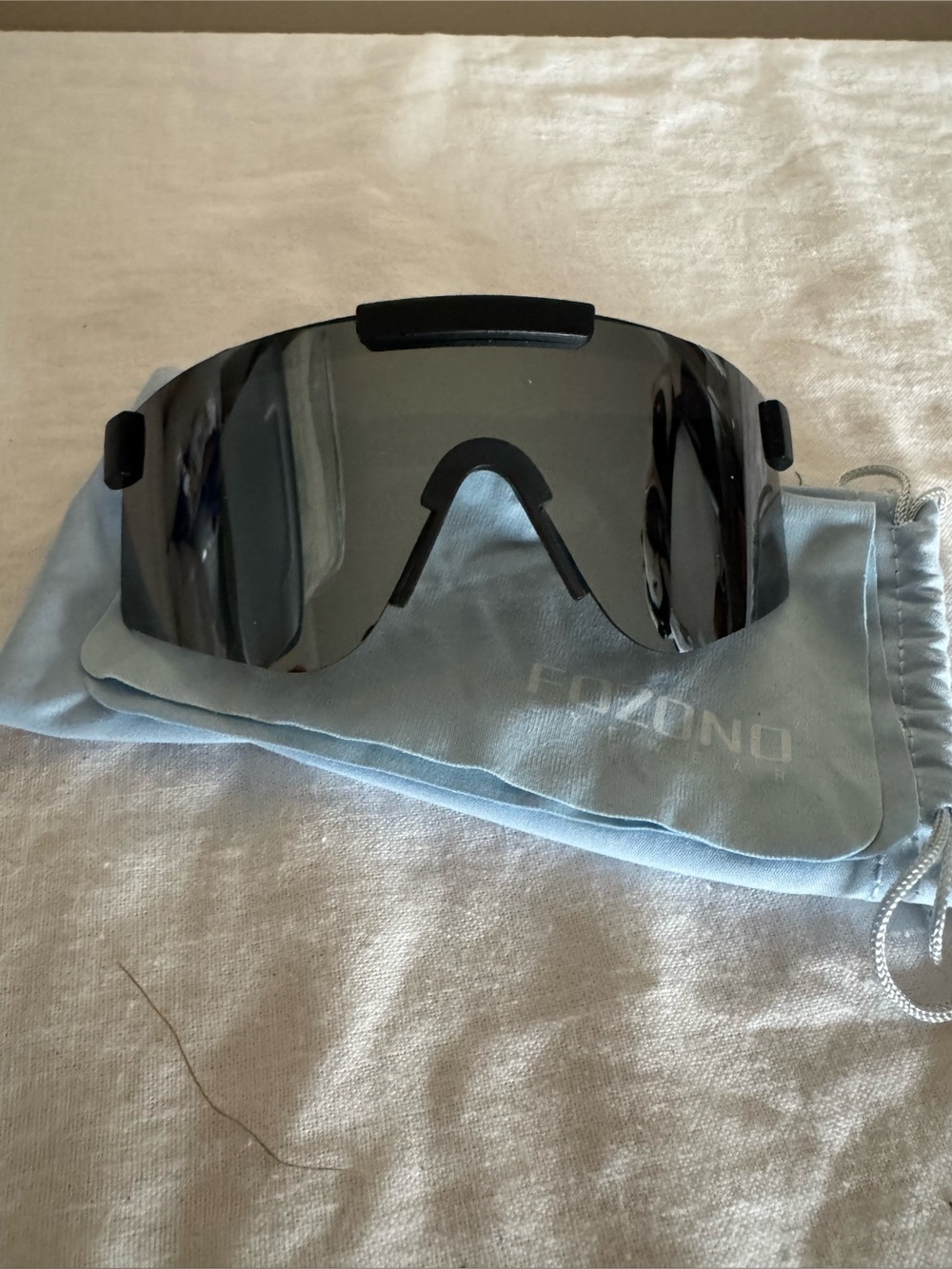 Fogono Mirrored Shield Sunglasses - Smoke Lens